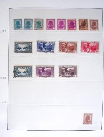 1924-1940, Collection du GRAND LIBAN et de la SYRIE