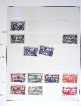 1924-1940, Collection du GRAND LIBAN et de la SYRIE