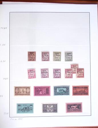 1924-1940, Collection du GRAND LIBAN et de la SYRIE