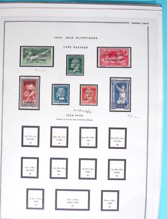 1924-1940, Collection du GRAND LIBAN et de la SYRIE