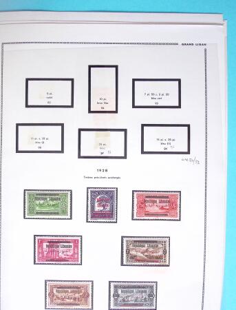 1924-1940, Collection du GRAND LIBAN et de la SYRIE