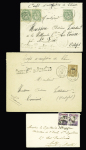 1901-1905, Excellent group of 11 covers, several with