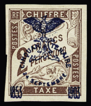 Taxe n°8 à 15 avec surcharge cinquantenaire, neufs