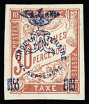 Taxe n°8 à 15 avec surcharge cinquantenaire, neufs