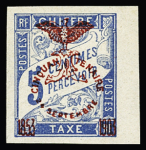 Taxe n°8 à 15 avec surcharge cinquantenaire, neufs