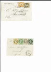 1850-1874, Lot de 21 lettres affranchies avec Cérès,