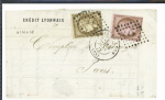 1850-1874, Lot de 21 lettres affranchies avec Cérès,