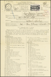 1944-1945, Collection de 8 télégrammes codés américains