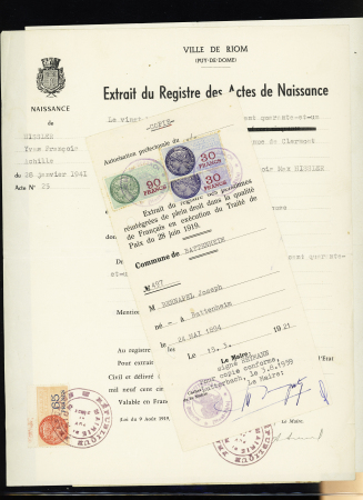 1820-1966, Collection débutant par une petite sélection