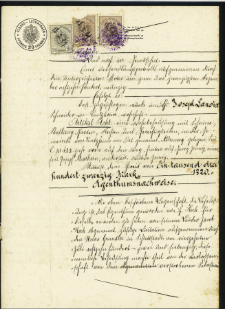 1820-1966, Collection débutant par une petite sélection