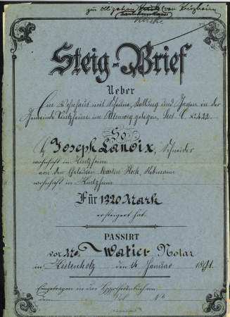 1820-1966, Collection débutant par une petite sélection