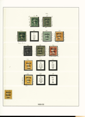 1820-1966, Collection débutant par une petite sélection