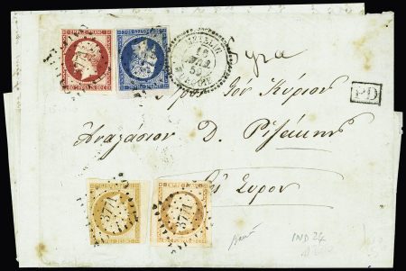 METELIN France n°13 + 14 + 16 + 17 OBL PC 3771 + T22