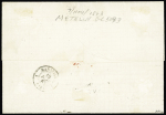 METELIN France n°21 + 23 OBL GC 5093 + T22 "Metelin Turquie" (1863) sur lettre pour Marseille, ind 23. TB