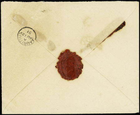 N°11, 25c brun sur chamois, CDF, OBL Tamatave (1891),