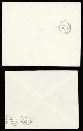 9 lettres dont jolis AFF PA 12 à 21, PA 22 à 31, n°153 à 160. TB