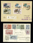 1912-1949, 5 lettres de Nouvelle Calédonie avec AFF