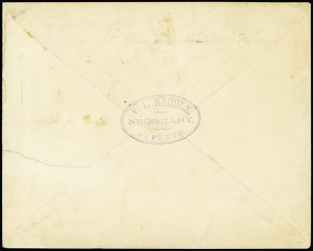 N°17 OBL Papeete (1894) sur lettre pour Paris avec