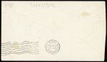 Océanie n°8 OBL Papeete (1903) sur lettre pour San Francisco avec arrivée et idéogrammes chinois
