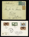 Océanie - 12 lettres AFF divers (1905 - 1951) dont BF1 seul. TB lot