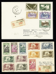 Océanie - 12 lettres AFF divers (1905 - 1951) dont BF1 seul. TB lot