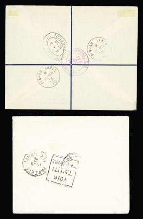 Océanie - 12 lettres AFF divers (1905 - 1951) dont BF1 seul. TB lot