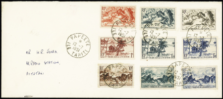 Océanie - 12 lettres AFF divers (1905 - 1951) dont BF1 seul. TB lot