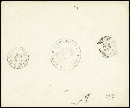 PORT-SAID France n°97 en paire OBL CAD "Port-Saïd Egypte"