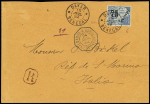 N°6 (cote 250€) OBL Dakar (1892) sur lettre recommandée