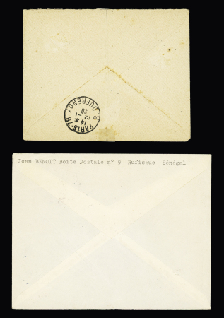 9 lettres avec AFF divers du Sénégal (1894 - 1955). TB