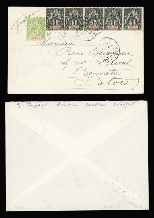 9 lettres avec AFF divers du Sénégal (1894 - 1955). TB