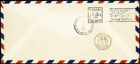 TAAF PA n°1 OBL CAD "Terre Adélie Antarctique" (20.1.50)