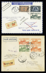 Tunisie : 14 plis (1898 - 1949) dont premiers vols. TB