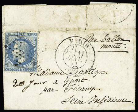 LE GENERAL FAIDHERBE n°29 OBL étoile muette + CAD "Paris