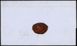 N°13 + 16 OBL ancre + CAD de paquebot "Cydnus" (1861) sur lettre pour Marseille (Salles n°770), ind 14. TB