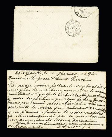 5 lettres diverses dont marque d'entrée "Espagne par St Jean de Luz" et colonies générales n°3 + 4 + 5 sur lettre de la Guadeloupe