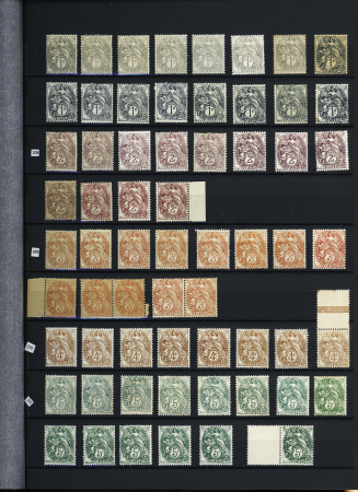 1900-40, Bel ensemble de semi-modernes et taxes en deux