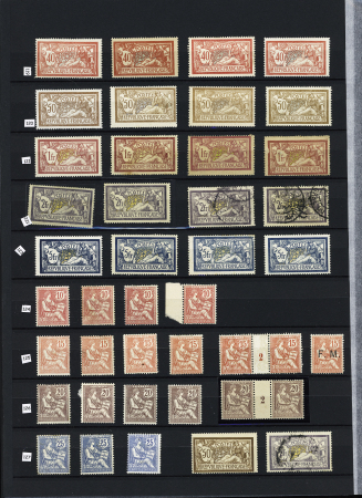 1900-40, Bel ensemble de semi-modernes et taxes en deux