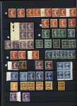 1900-40, Bel ensemble de semi-modernes et taxes en deux