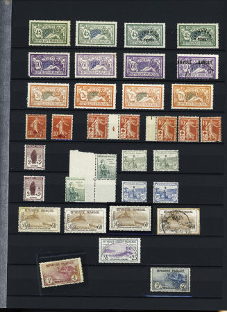 1900-40, Bel ensemble de semi-modernes et taxes en deux