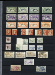 1900-40, Bel ensemble de semi-modernes et taxes en deux