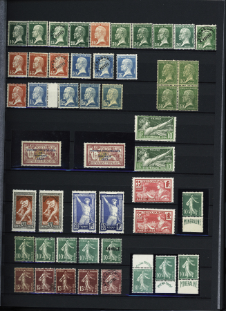 1900-40, Bel ensemble de semi-modernes et taxes en deux