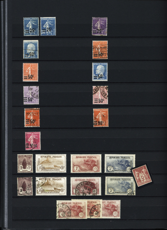 1900-40, Bel ensemble de semi-modernes et taxes en deux