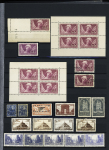 1900-40, Bel ensemble de semi-modernes et taxes en deux