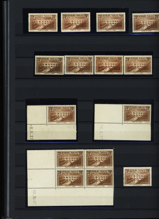 1900-40, Bel ensemble de semi-modernes et taxes en deux