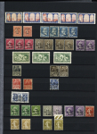 1900-40, Bel ensemble de semi-modernes et taxes en deux
