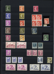 1900-40, Bel ensemble de semi-modernes et taxes en deux