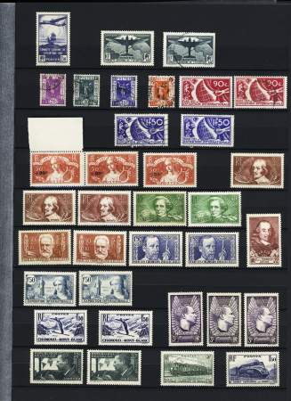 1900-40, Bel ensemble de semi-modernes et taxes en deux