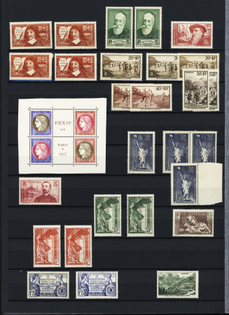 1900-40, Bel ensemble de semi-modernes et taxes en deux