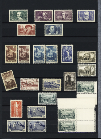 1900-40, Bel ensemble de semi-modernes et taxes en deux